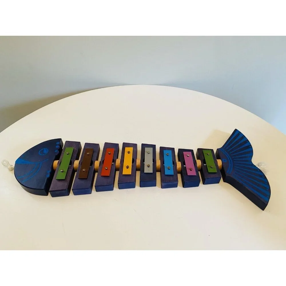 Fish Xylophone Glockenspiel Gerophone Musical Instrument Blue
